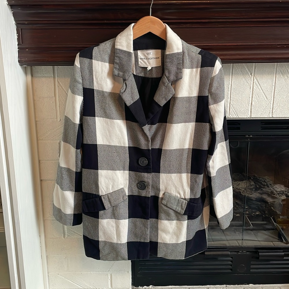Mara Hoffman Tatum Blazer in Multicolored M H1 - Picture 2 of 11